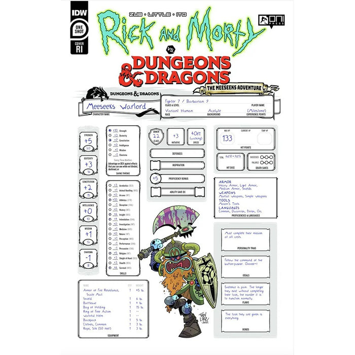 Rick & Morty Vs Dungeons & Dragons Meeseeks Cvr C 1:10 - Red Goblin