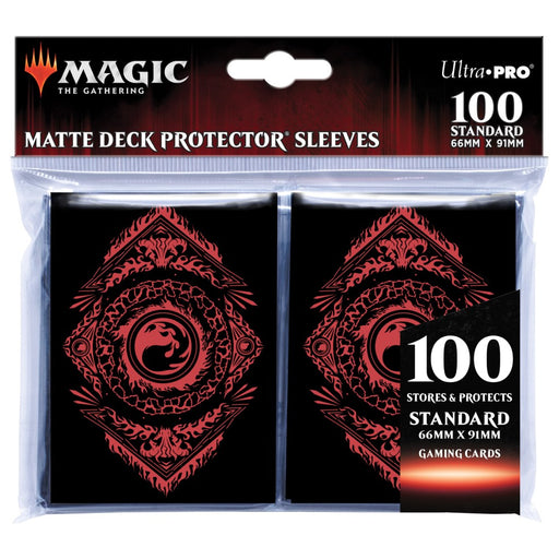 Sleeeve-uri UP - Standard Sleeves for Magic The Gathering Mana 7 Mountain (100 Bucati) - Red Goblin