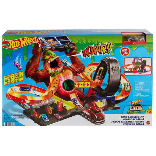 Set de Joaca Hot Wheels City Slam Gorilla - Red Goblin