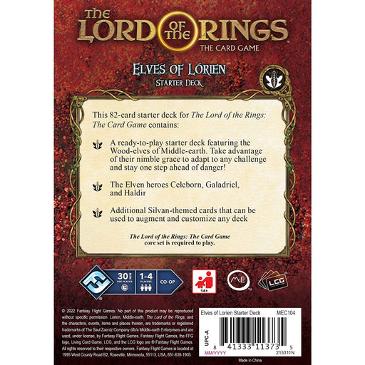 The Lord of the Rings The Card Game – Elves of Lorien Starter Deck - Red Goblin