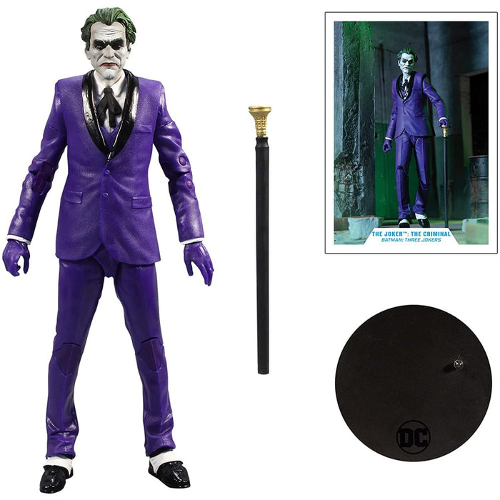 Figurina Articulata DC Multiverse 3 Jokers wv1 Joker Classic 7in Scale - Red Goblin