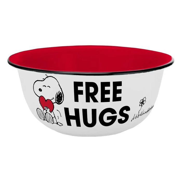 Bol Ceramic Peanuts Free Hugs - Red Goblin