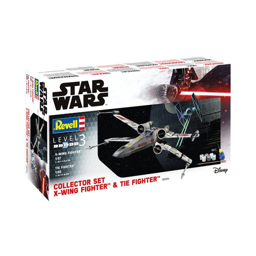 Set Cadou Figurine Kit de Asamblare Star Wars 1/57 X-Wing Fighter & 1/65 TIE Fighter - Red Goblin