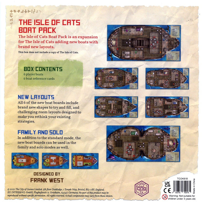 Boat Pack - The Isle of Cats Expansion - Red Goblin