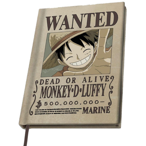 Notebook A5 One Piece - Wanted Luffy - Red Goblin