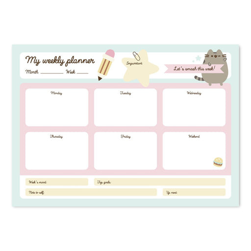 Planner Saptamanal A4 Pusheen Foodie Blue - Red Goblin