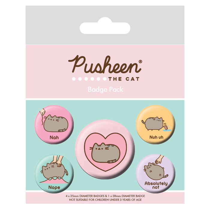 Set 5 Insigne Pusheen - Red Goblin