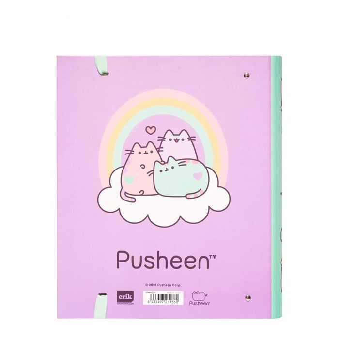 Folder Pusheen The Cat 4 Ring Binder - Red Goblin