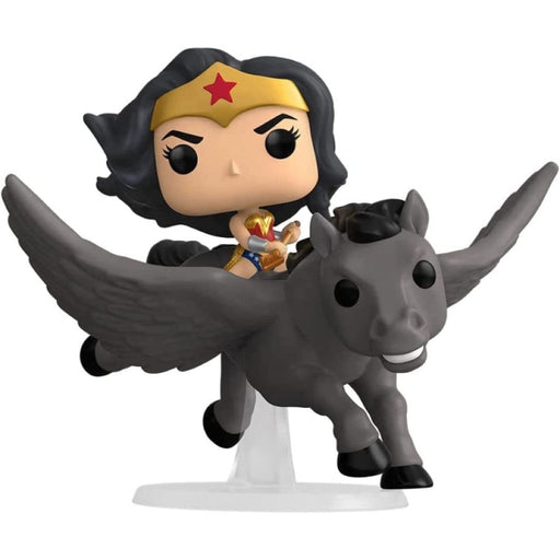 Figurina Funko Pop Ride Super Deluxe WW 80th - WW on Pegasus - Red Goblin