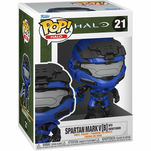 Figurina Funko Pop Halo Infinite - MarkV [B] with Blue Sword - Red Goblin