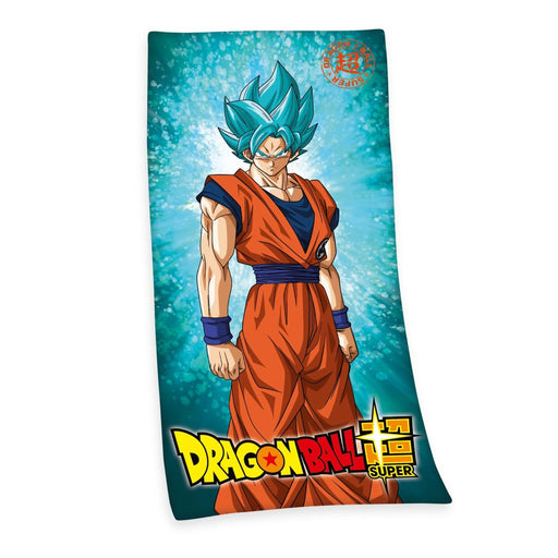 Prosop Baie Dragon Ball Super - Super Saiyan God Super Saiyan Son Goku 150 x 75 cm - Red Goblin