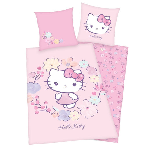 Lenjerie de Pat Hello Kitty 135 x 200 cm / 80 x 80 cm - Red Goblin