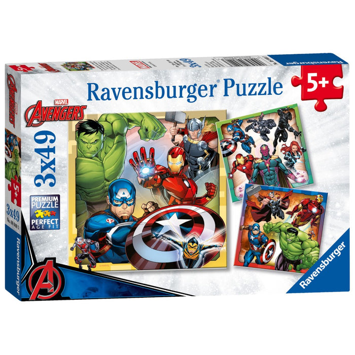 Puzzle Ravensburger Marvel Avengers 3 x 49 Piese - Red Goblin