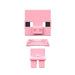 Figurina Articulata Minecraft Minis Mob Head Sortiment - Pig - Red Goblin