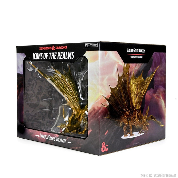 D&D Icons of the Realms Adult Gold Dragon Premium - Red Goblin