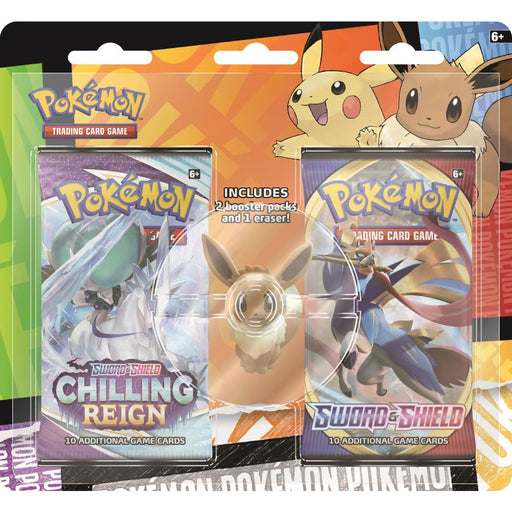 Pokemon TCG Back to School Eraser Blister - Eevee - Red Goblin