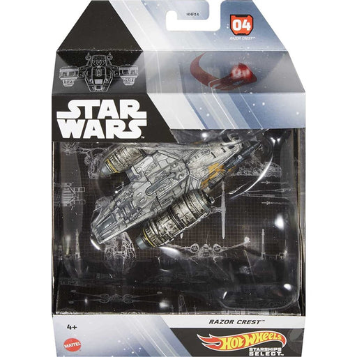 Figurina Hot Wheels Star Wars Starships - Razor Crest - Red Goblin