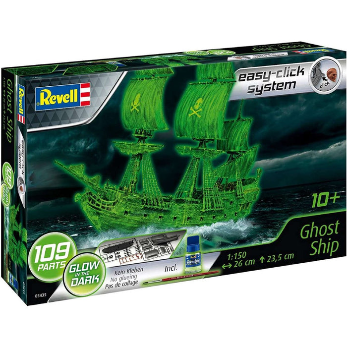 Set de Constructie Revell Ghost Ship Easy-Click-System incl Nachtleuchtfarbe 1:150 - Red Goblin