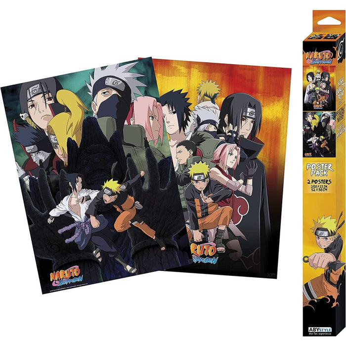 Set 2 Postere Chibi Naruto Shippuden - Ninjas (52x38) - Red Goblin