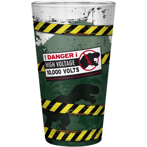 Pahar Mare 400 ml Jurassic Park - Danger High Voltage - Red Goblin