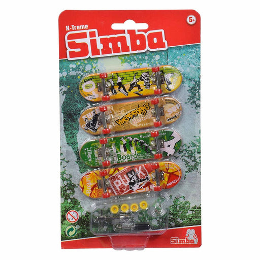 Set 4 Finger Skateboard - Red Goblin