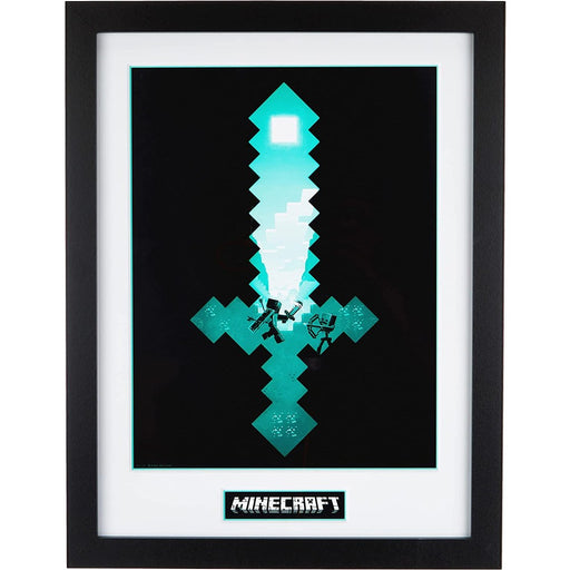 Poster cu Rama Minecraft - Diamond Sword (30x40) - Red Goblin