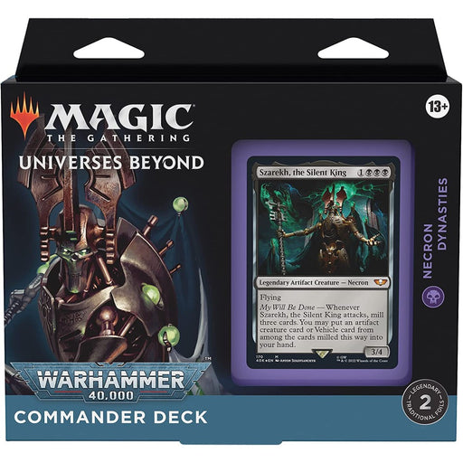 Magic The Gathering Universes Beyond Warhammer 40.000 Commander Deck - Necron Dynasties - Red Goblin