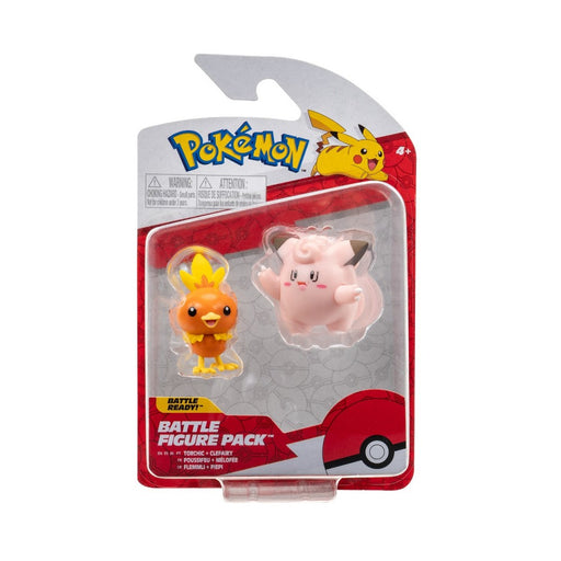 Set 2 Figurine Articulate Pokemon Torchic & Clefairy - Red Goblin