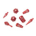 PolyHero Dice Warrior 8 Dice Set Crimson Carnage - Red Goblin