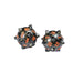 PolyHero Dice Warrior 2 d20 Spiked Balls Steel Grey - Red Goblin