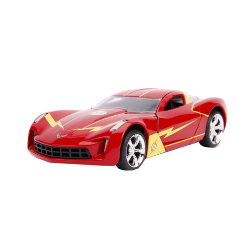 Masinuta Metalica Flash 2009 Chevy Corvette Scara 1 La 32 - Red Goblin