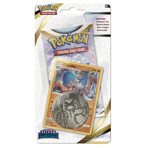 Pokemon Trading Card Game Sword & Shield 12 Silver Tempest Checklane Blister - Cranidos - Red Goblin