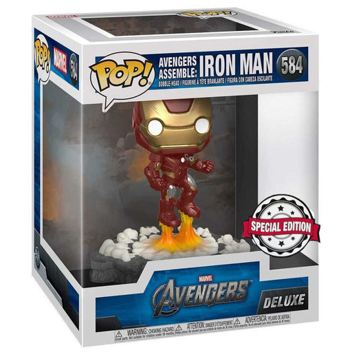 Figurina Funko POP! Deluxe Avengers - Iron Man (Assemble) (Exclusive) - Red Goblin