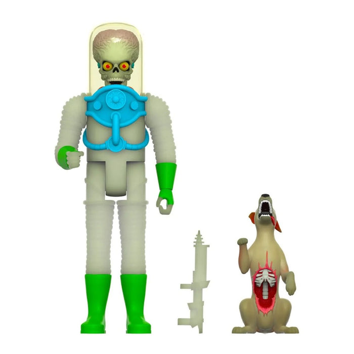 Figurina Articulata Mars Attacks w2 Destroying A Dog Glow Reaction - Red Goblin