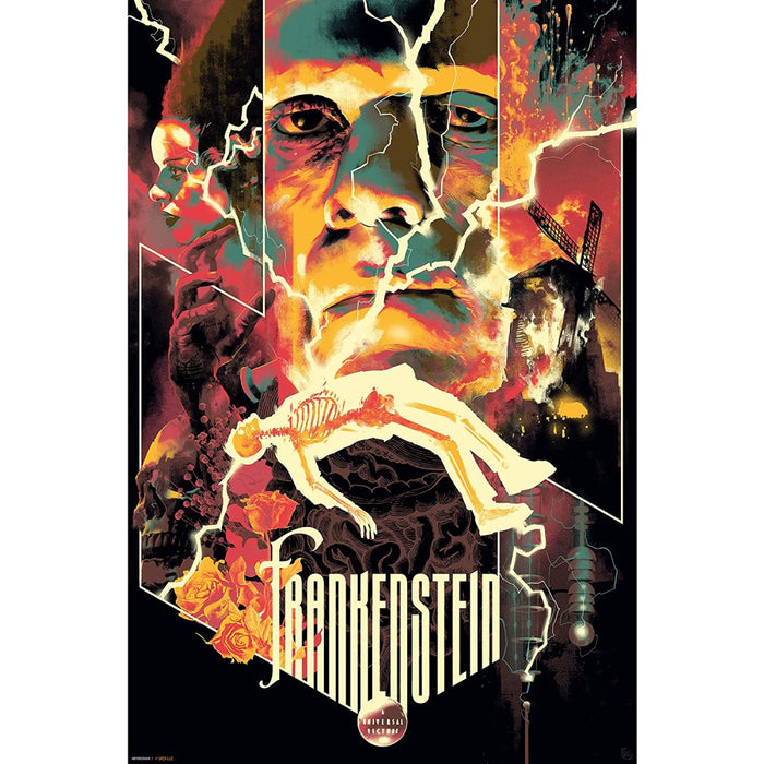 Poster Universal Monsters - Frankenstein (91.5x61) - Red Goblin