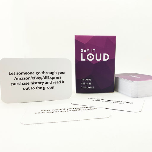 Say it Loud - Share Life Stories Adult Card Game - Red Goblin