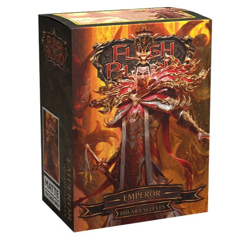 Sleeve-uri Dragon Shield Flesh and Blood License Standard Matte Art - Emperor (100 Bucati) - Red Goblin