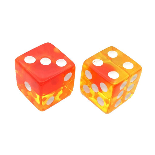 Plastic Dice D6 14mm Flaming Inferno - Red Goblin