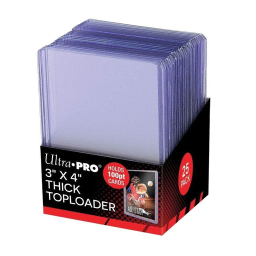 Accesoriu UP - Toploader - 3 X 4 inch Super Thick 100PT (25 Bucati) - Red Goblin