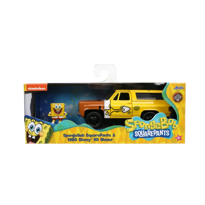 Set Masinuta Metalica Chevy K5 Blazer si Figurina Sponge Bob - Red Goblin