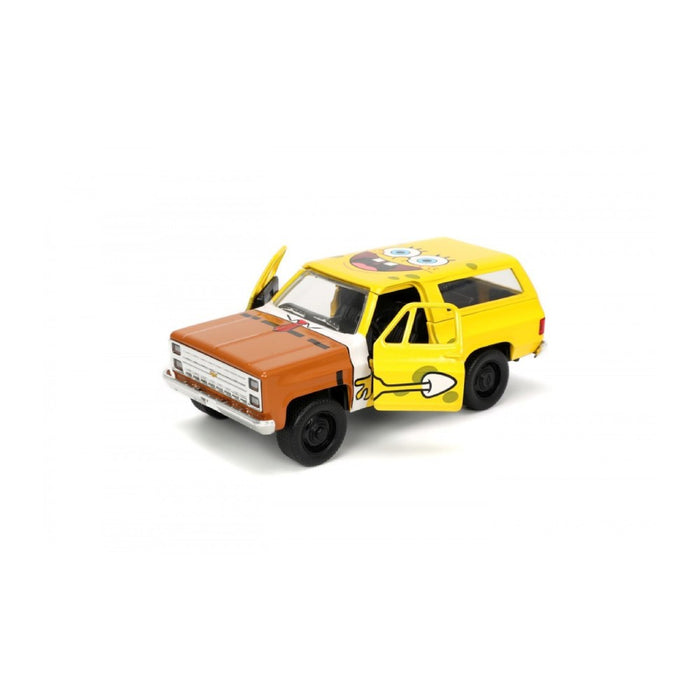 Set Masinuta Metalica Chevy K5 Blazer si Figurina Sponge Bob - Red Goblin