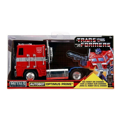 Figurina Masinuta Metalica Transformers G1 Optimus Prime Scara 1 la 32 - Red Goblin