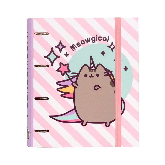 Folder 4 Ring Pusheen The Cat - Red Goblin