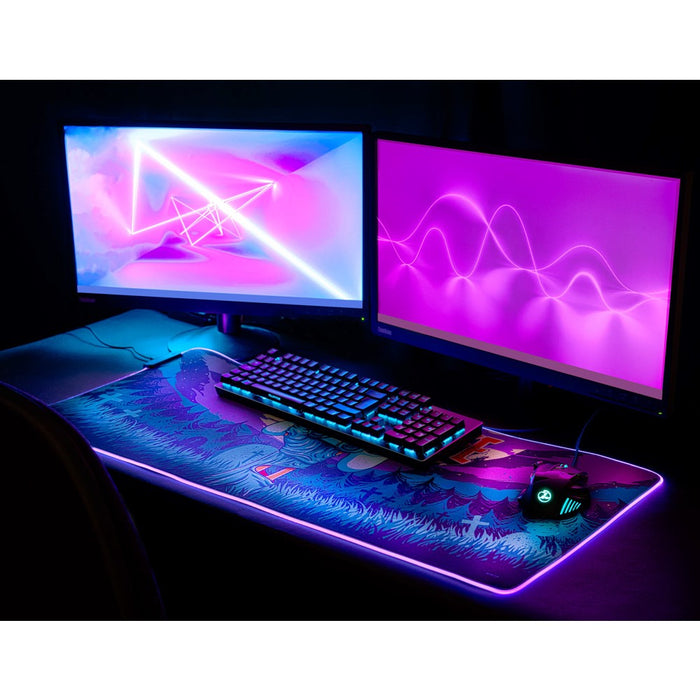 Mousepad XXL with Led Light One More Life - Red Goblin