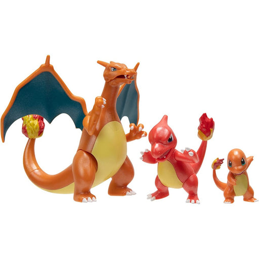 Set 3 Figurine Pokemon Battle Charmander Evolution - Red Goblin