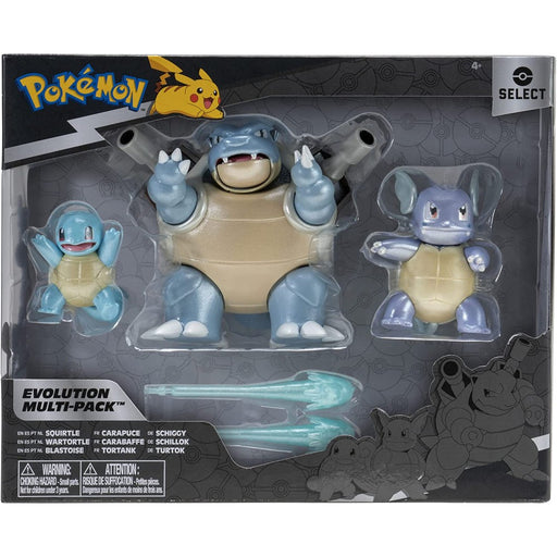 Set 3 Figurine Pokemon Battle Squirtle Evolution - Red Goblin