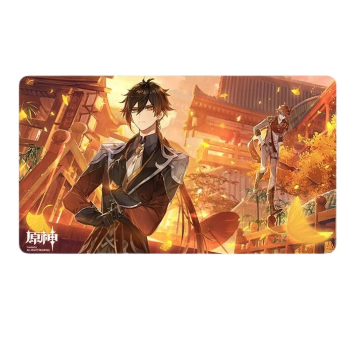 Mousepad Genshin Impact - Devil Mission The Approaching Star - Zhongli & Tartaglia - 70x40cm - Red Goblin