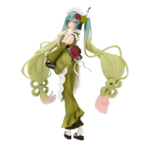 Figurina Hatsune Miku Exceed Creative PVC Hatsune Miku Matcha Green Tea Parfait Ver 20 cm - Red Goblin