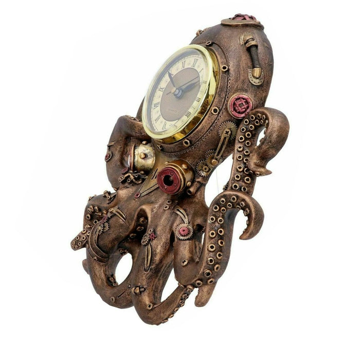 Ceas de Perete Steampunk Octopus Squid - Red Goblin