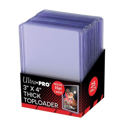 UP - Toploader - 3 x 4 inch 55PT Thick Toploader (25 pieces) - Red Goblin